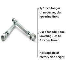 Load image into Gallery viewer, Ninja 400 All Years +1/2 Adjustable Lowering Links Kit 2 to 6 Inches Lower - Soupy&#39;s Performance
