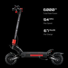 Load image into Gallery viewer, YUME Raptor 2 Electric Adult E Scooter 54 mph 6000 Watt 67 Mile Range Dual Motor 27ah or 30ah
