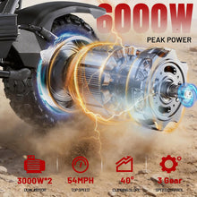 Load image into Gallery viewer, YUME Raptor 2 Electric Adult E Scooter 54 mph 6000 Watt 67 Mile Range Dual Motor 27ah or 30ah
