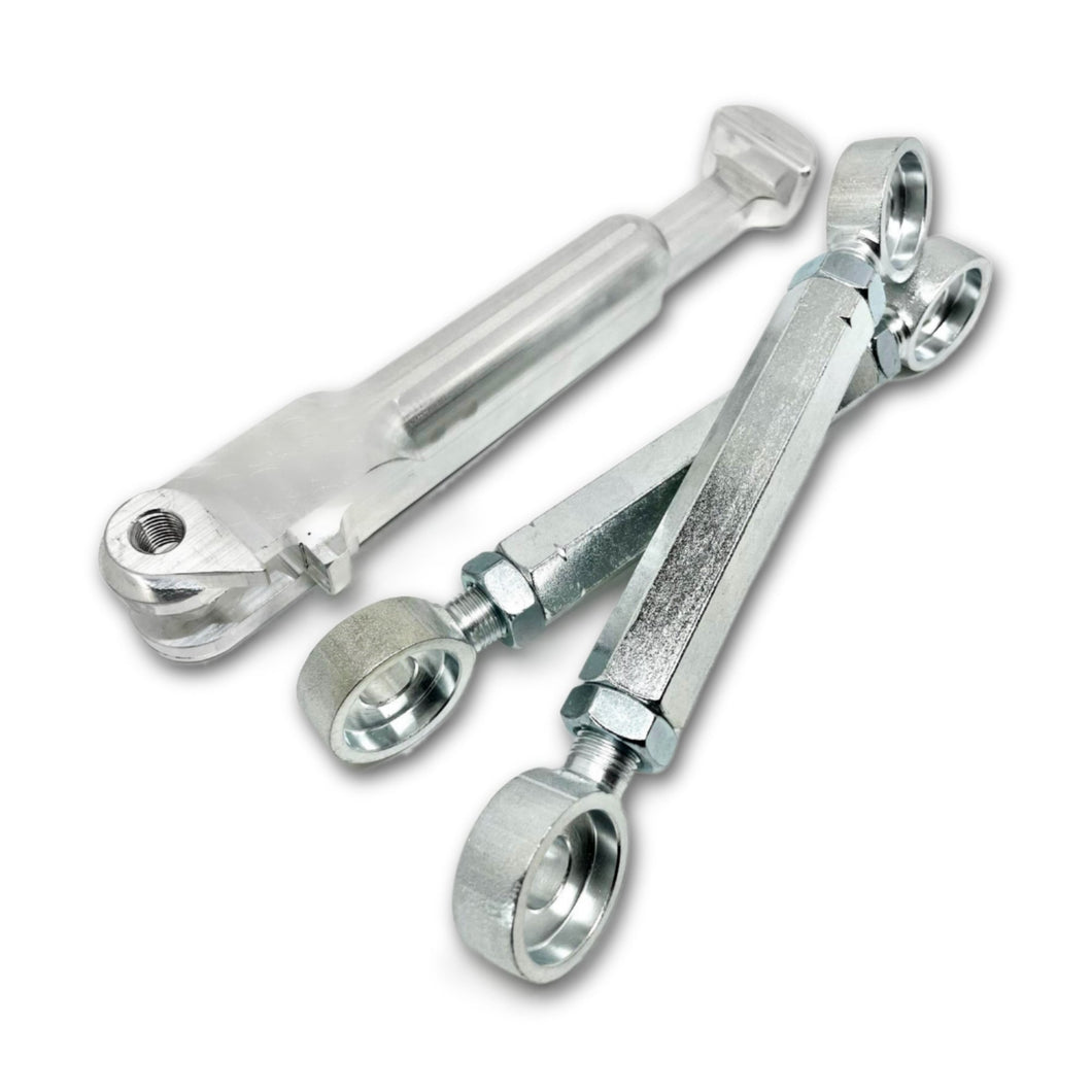 ZX6R 1998-2006 Adjustable Kickstand & Lowering Links Discount Combo Kit - Soupy's Performance