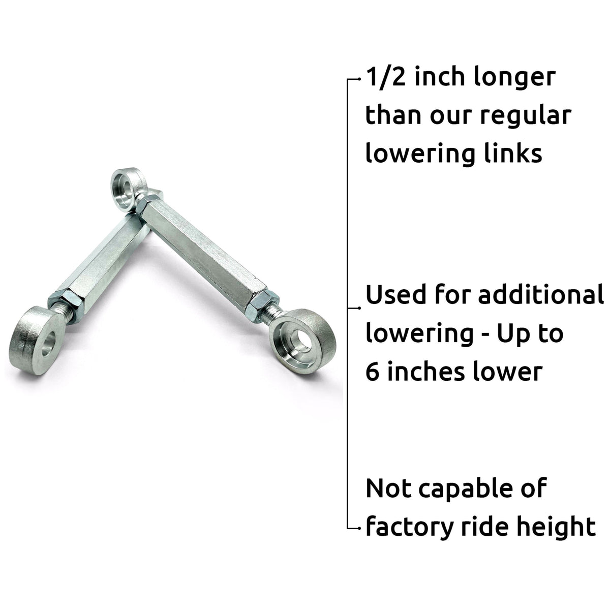 KLX300 All Years +1/2 Adjustable Lowering Links Kit 2 to 6 Inches Lowe ...